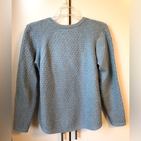 J. Jill Sweater Baby Blue with side buttons. Size S. EUC. - Picture 2 of 3